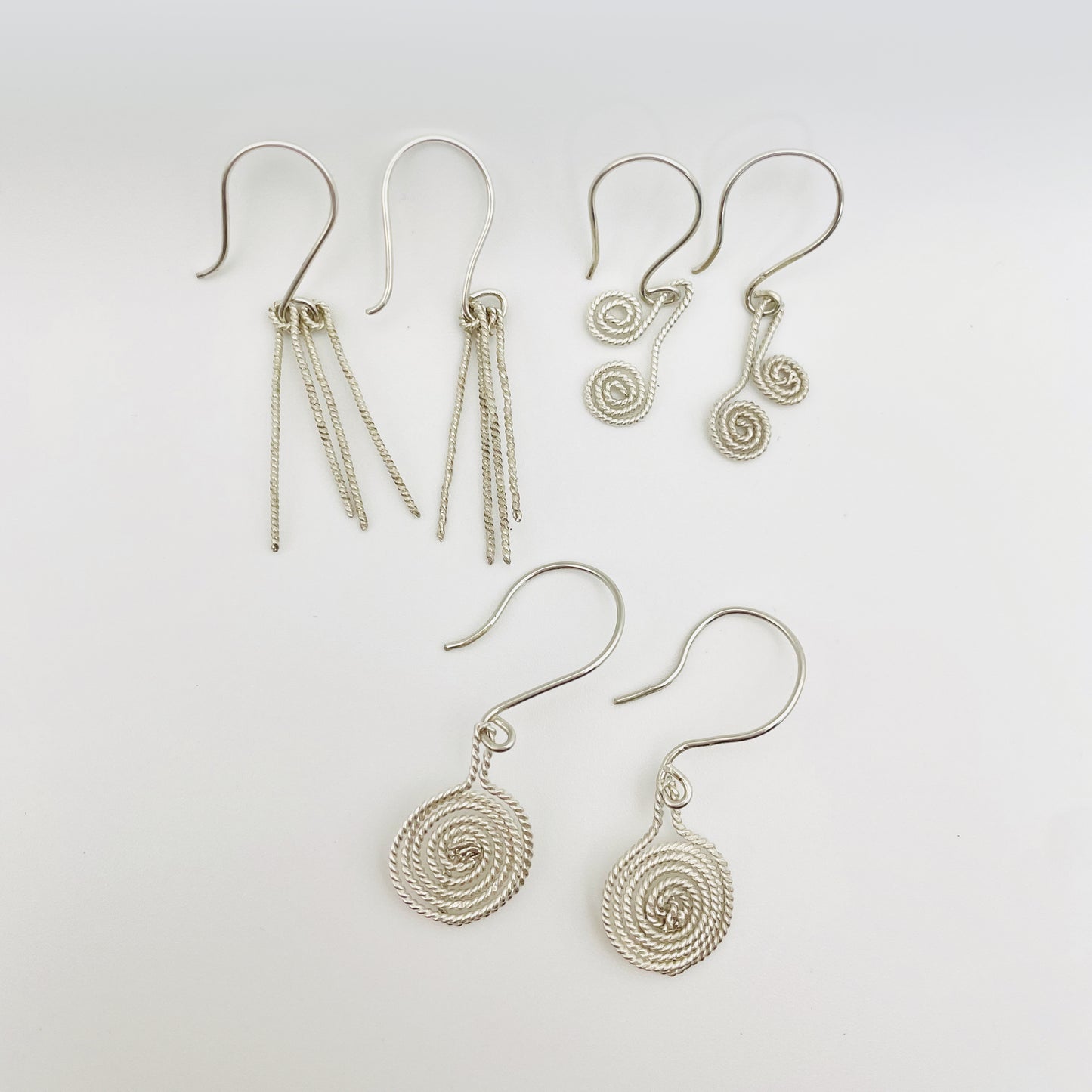Ashburton Jewellery School - Silver Ring and Filigree Earring Workshop - picture of earrings