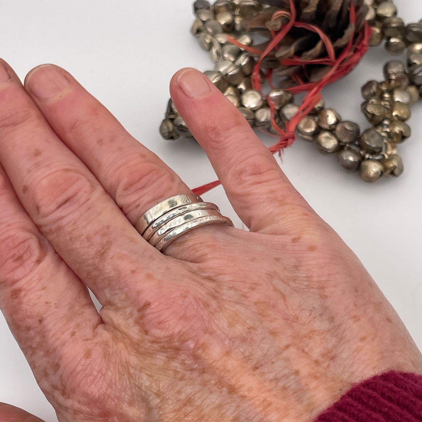 Ashburton Jewellery School, Devon - Create Sterling Stacking Silver Rings Workshop. Eco friendly processes. All materials and use of tools included.