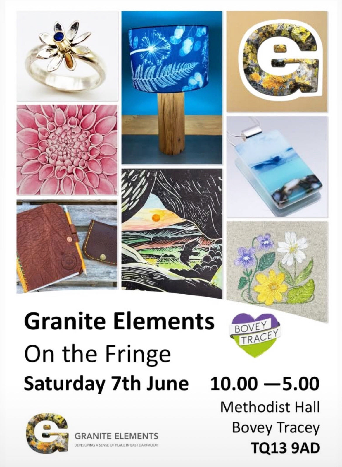 Poster Granite Elements On the Fringe Craft Fair, Bovey Tracey, 7 June 2025