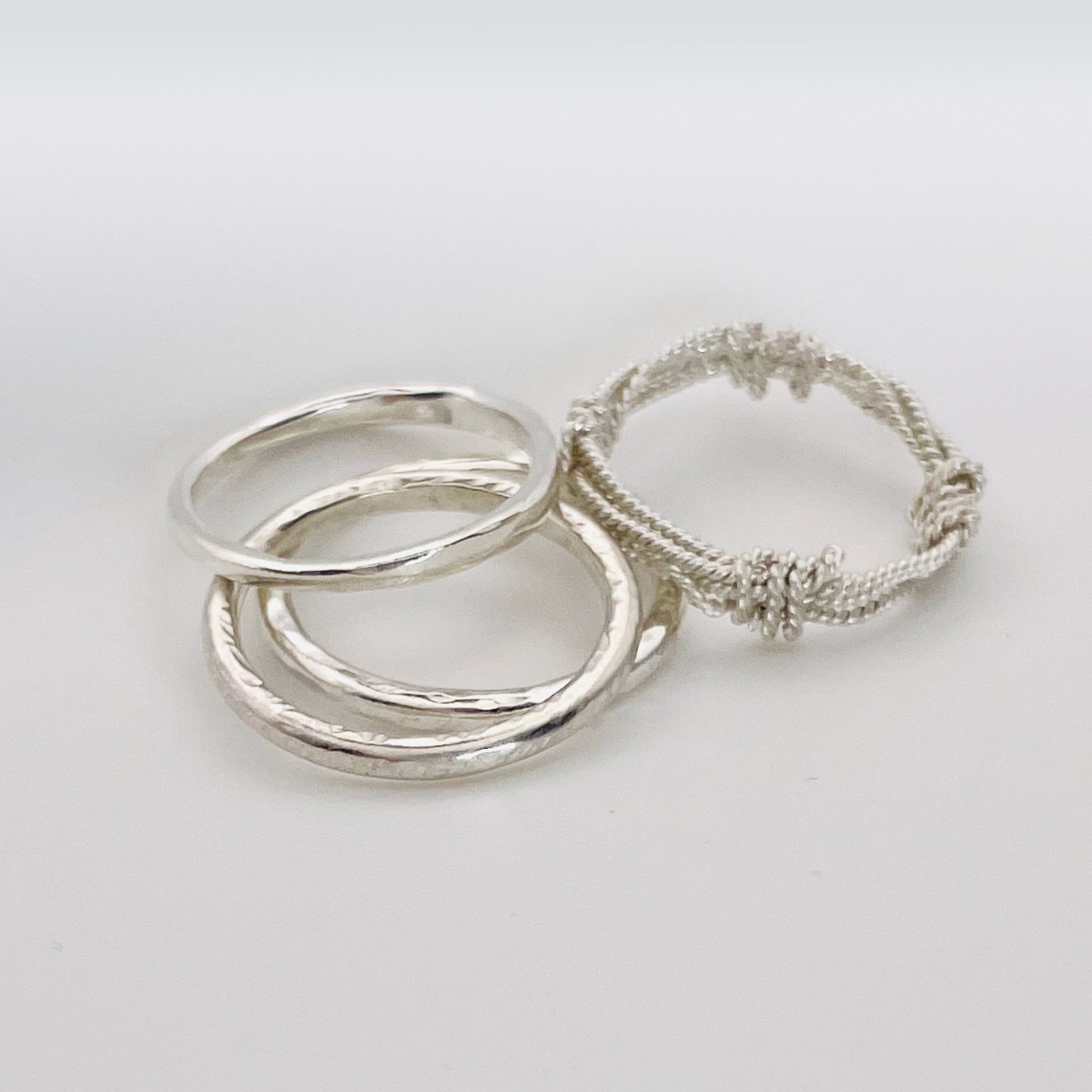 Ashburton Jewellery School - Silver Ring and Filigree Earring Workshop - picture of rings 