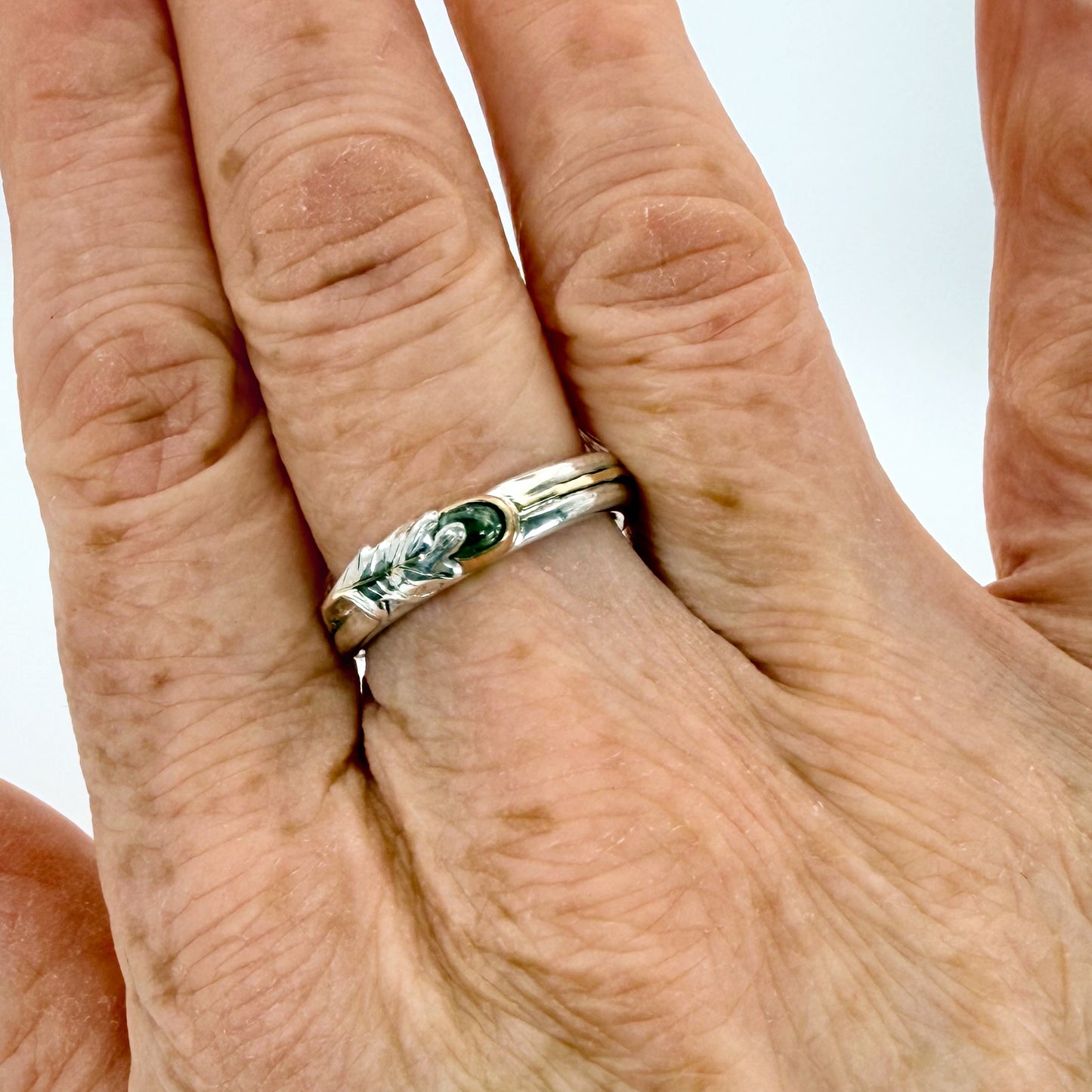 Expanded Skies Whiddon Woods Oak Leaf Sapphire Ring