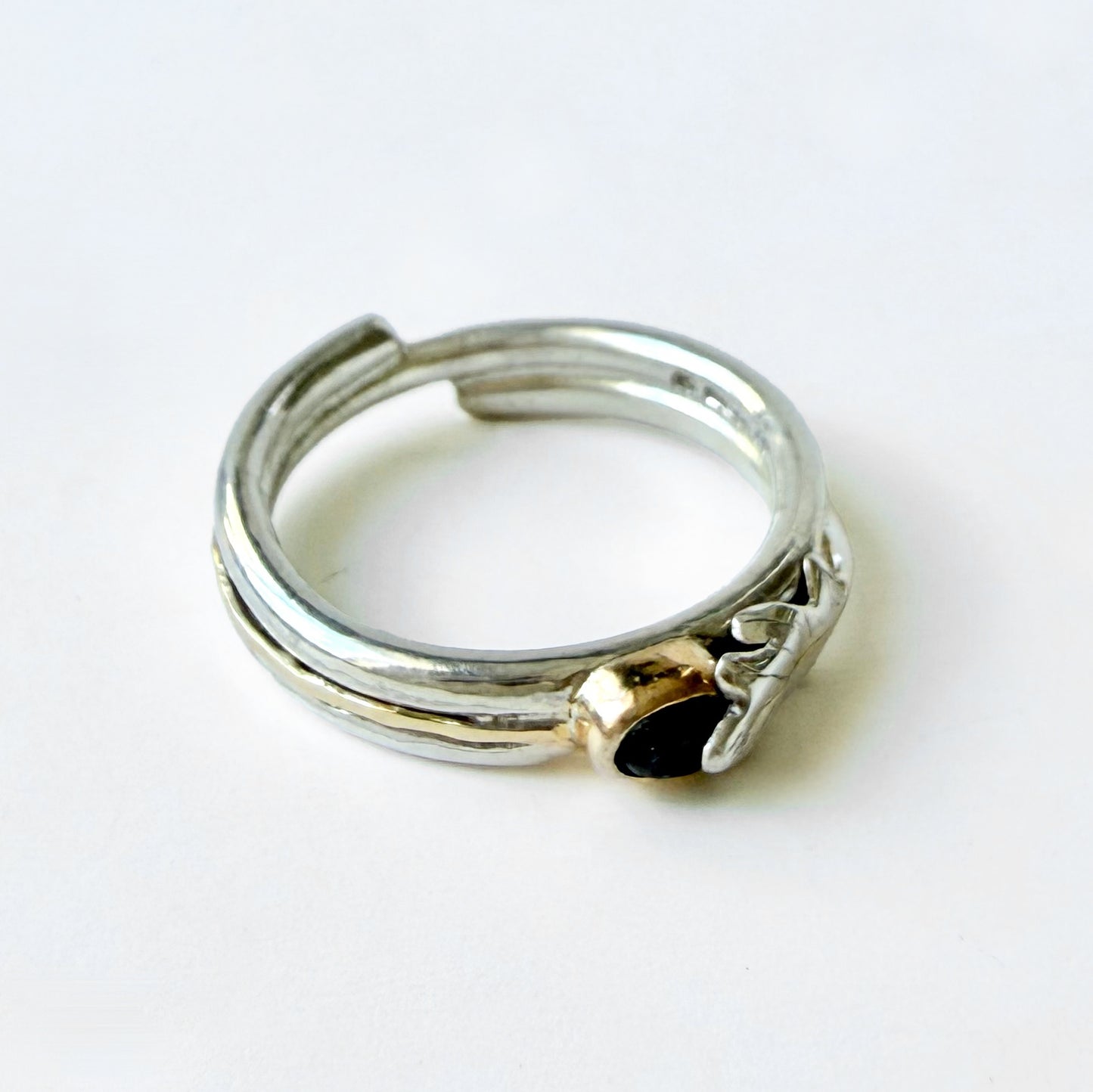 Expanded Skies Whiddon Woods Oak Leaf Sapphire Ring