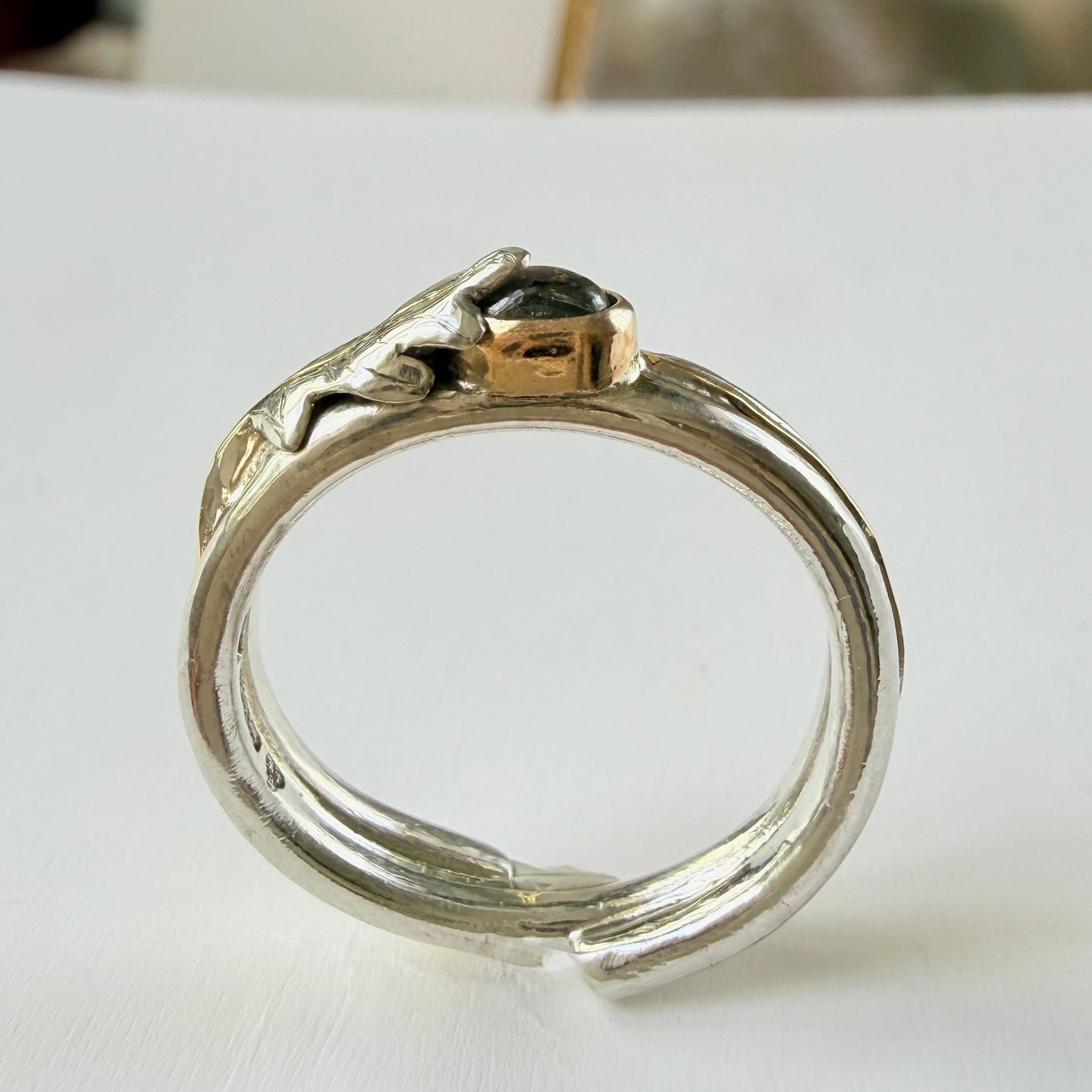 Expanded Skies Whiddon Woods Oak Leaf Sapphire Ring