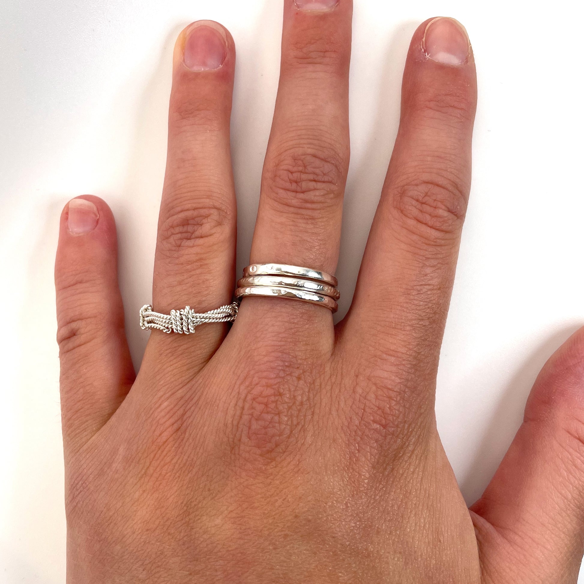 Ashburton Jewellery School - Silver Ring and Filigree Earring Workshop - picture of rings 