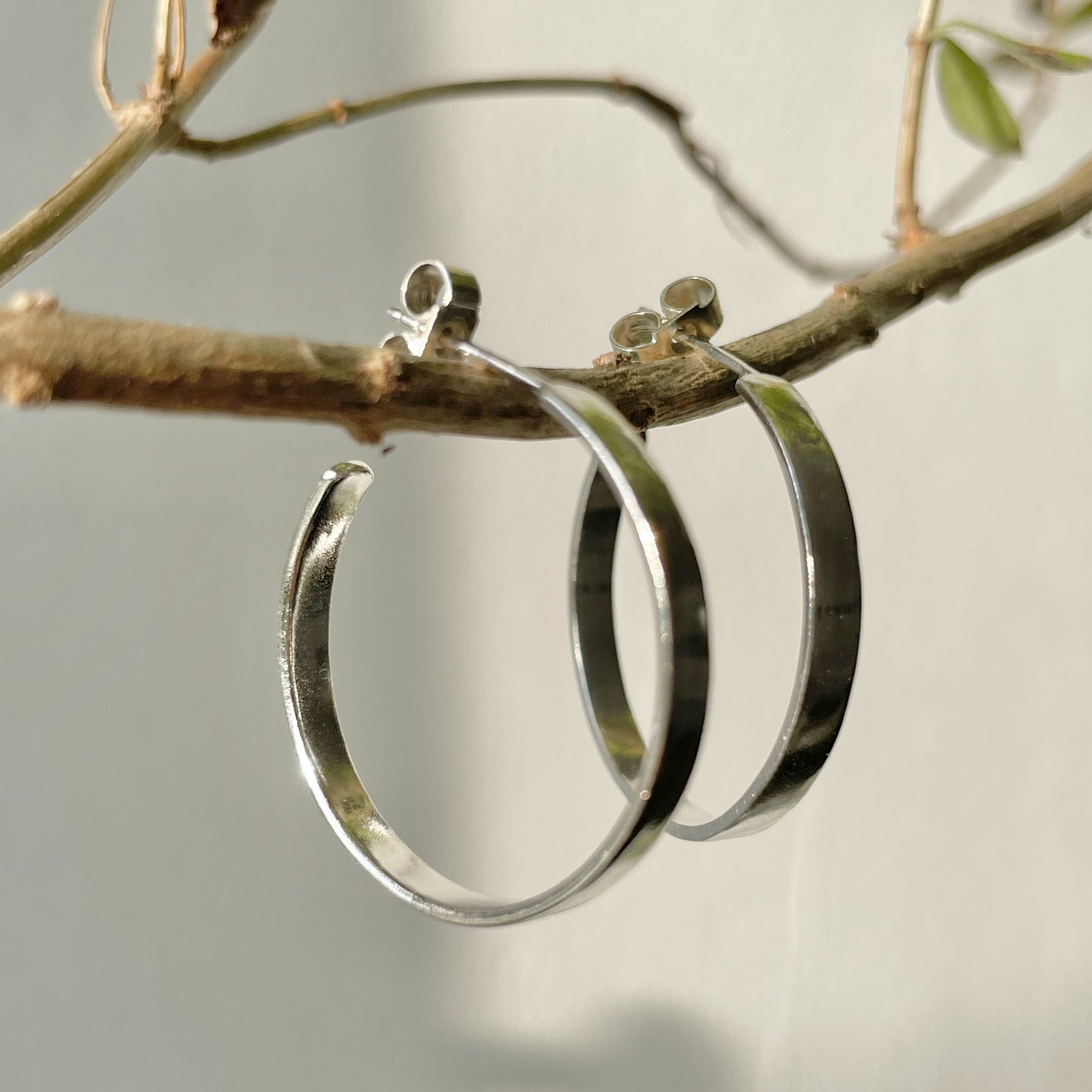  The Expanded Skies, Dartmoor Hoop Earrings are handcrafted from solid recycled sterling silver with a recycled sterling silver pin and scroll back. Simple and elegant, they can be worn everyday to accompany any occasion.