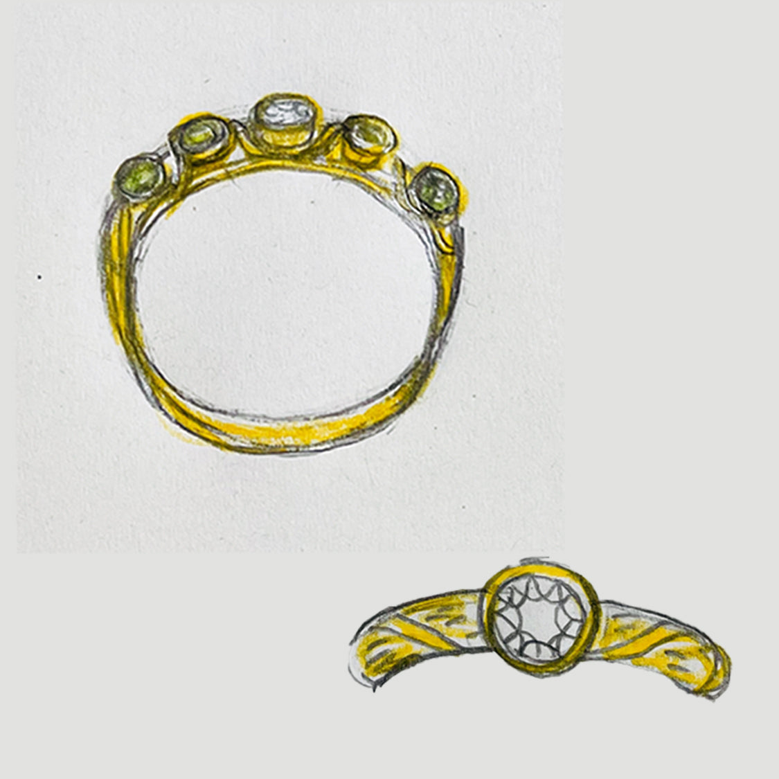 Design Sketches for Bespoke Commissions