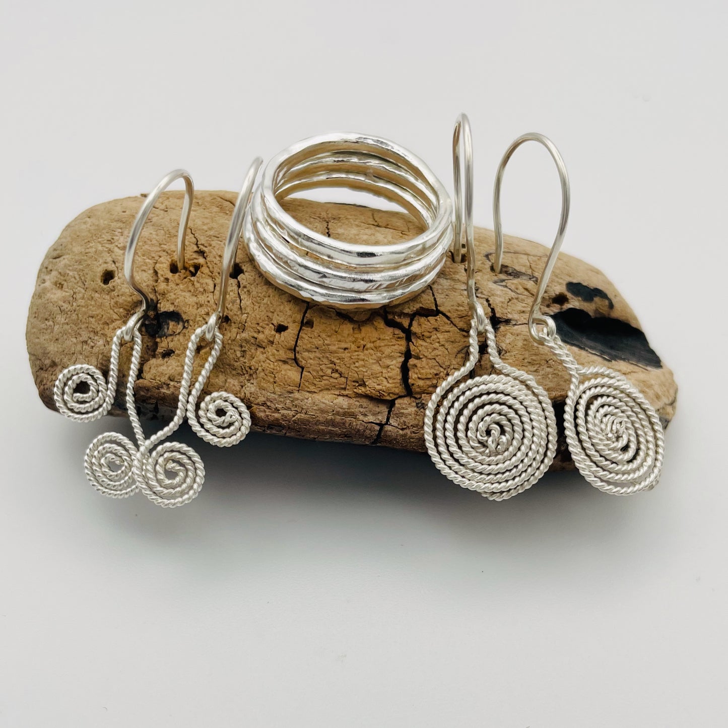 Ashburton Jewellery School - Silver Ring and Filigree Earring Workshop - picture of rings and earrings