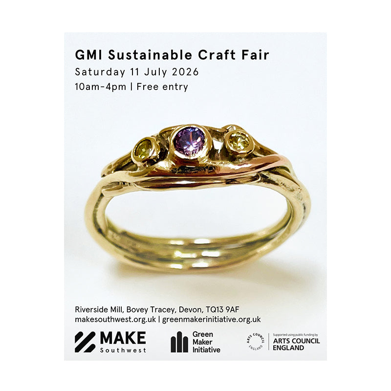 Green Maker Initiative Craft Fair 11 July 2026 - poster featuring Expanded Skies Heather and Gorse Ring