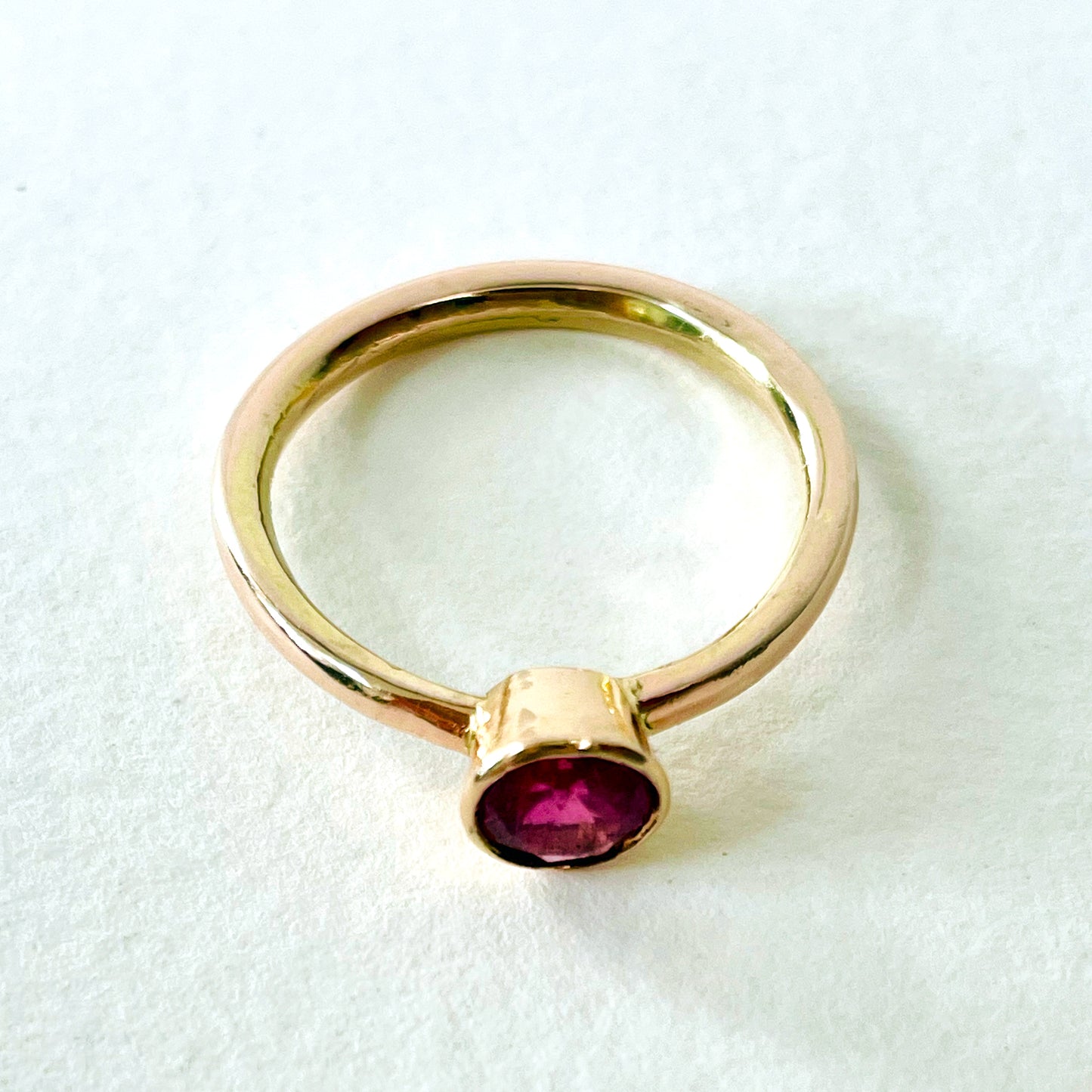 The Expanded Skies Ruby Chalice Ring has a stunningly beautiful ethically sourced Tanzanian deep pink-red ruby, encircled with 18ct rose gold tapered chalice on a 9ct rose gold band. This totally handcrafted piece makes a wonderful gift, engagement ring or perfect encapsulation of love and joy.