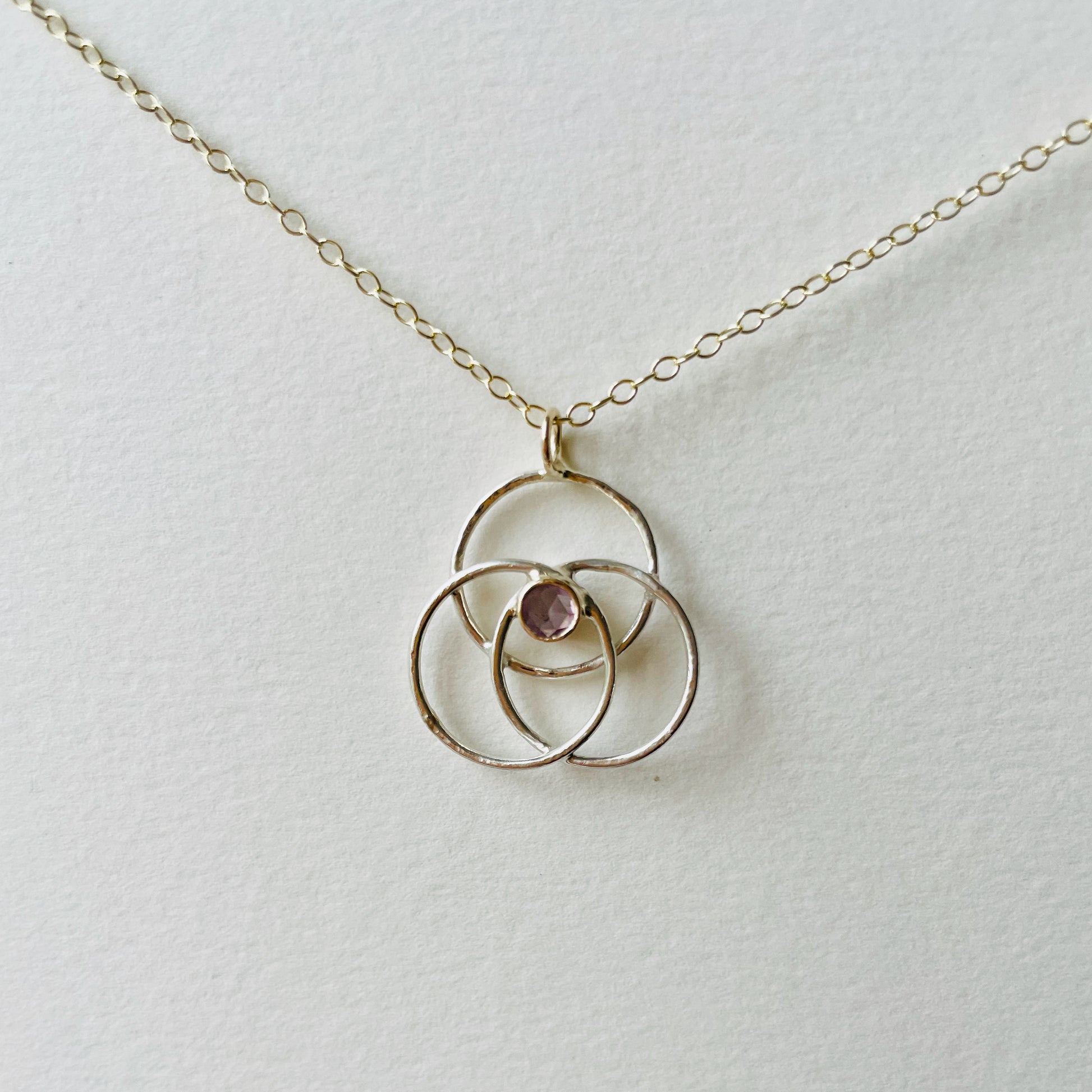 Wedding Band Widow Ring Necklace Expanded Skies Sapphire Harmony