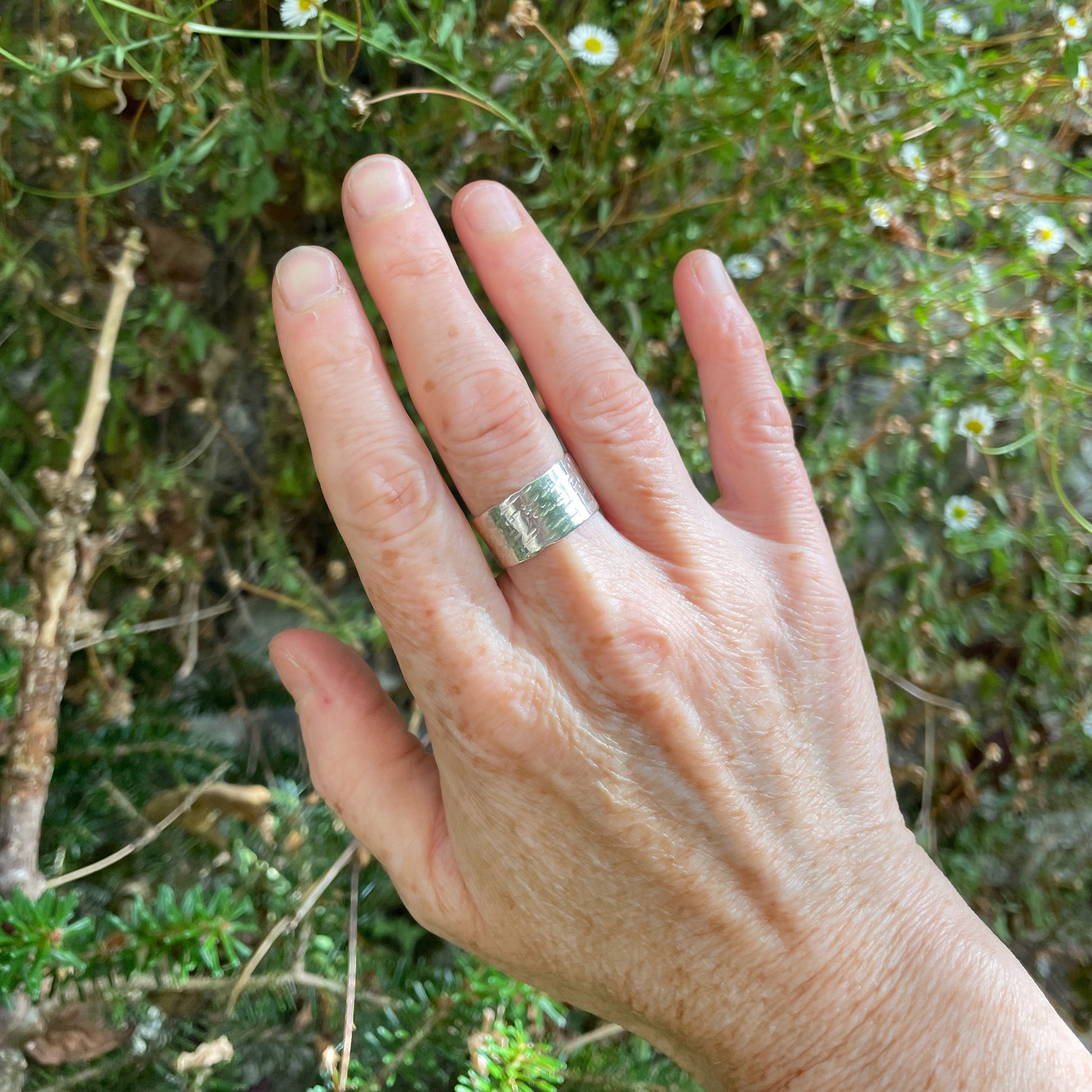 Make a Wide Silver Ring workshop  Ashburton Jewellery School. Expanded Skies Jewellery and Precious Objects