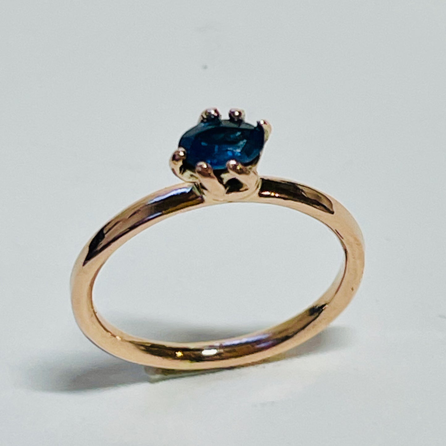 Wild Pool Blue Sapphire Ring, 9ct Rose Gold