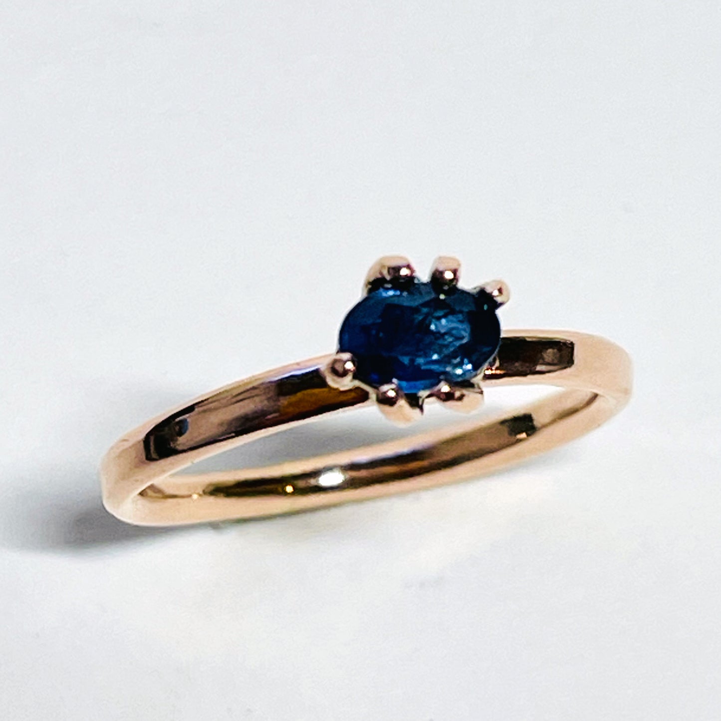 Expanded Skies Wild Pool Blue Sapphire Engagement Ring