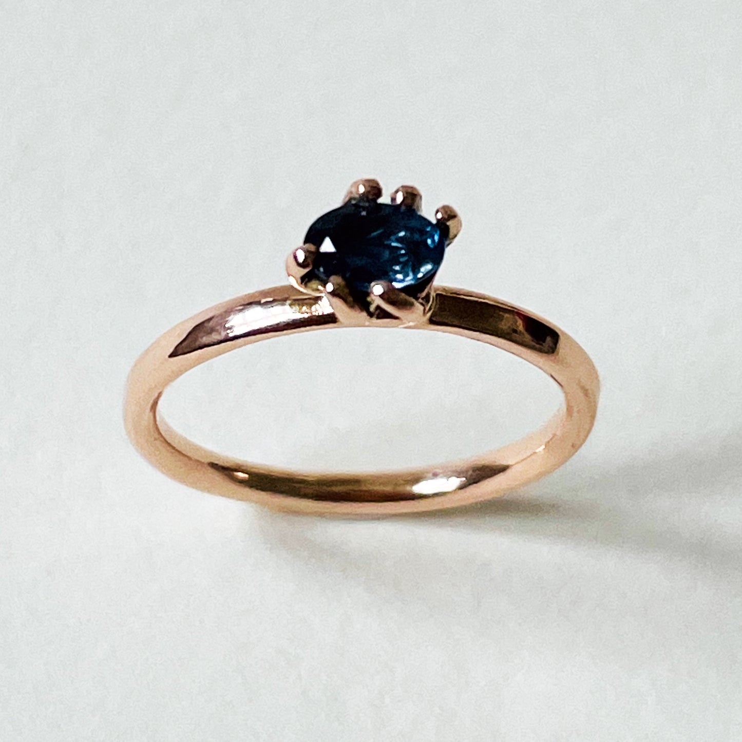 Wild Pool Blue Sapphire Ring, 9ct Rose Gold