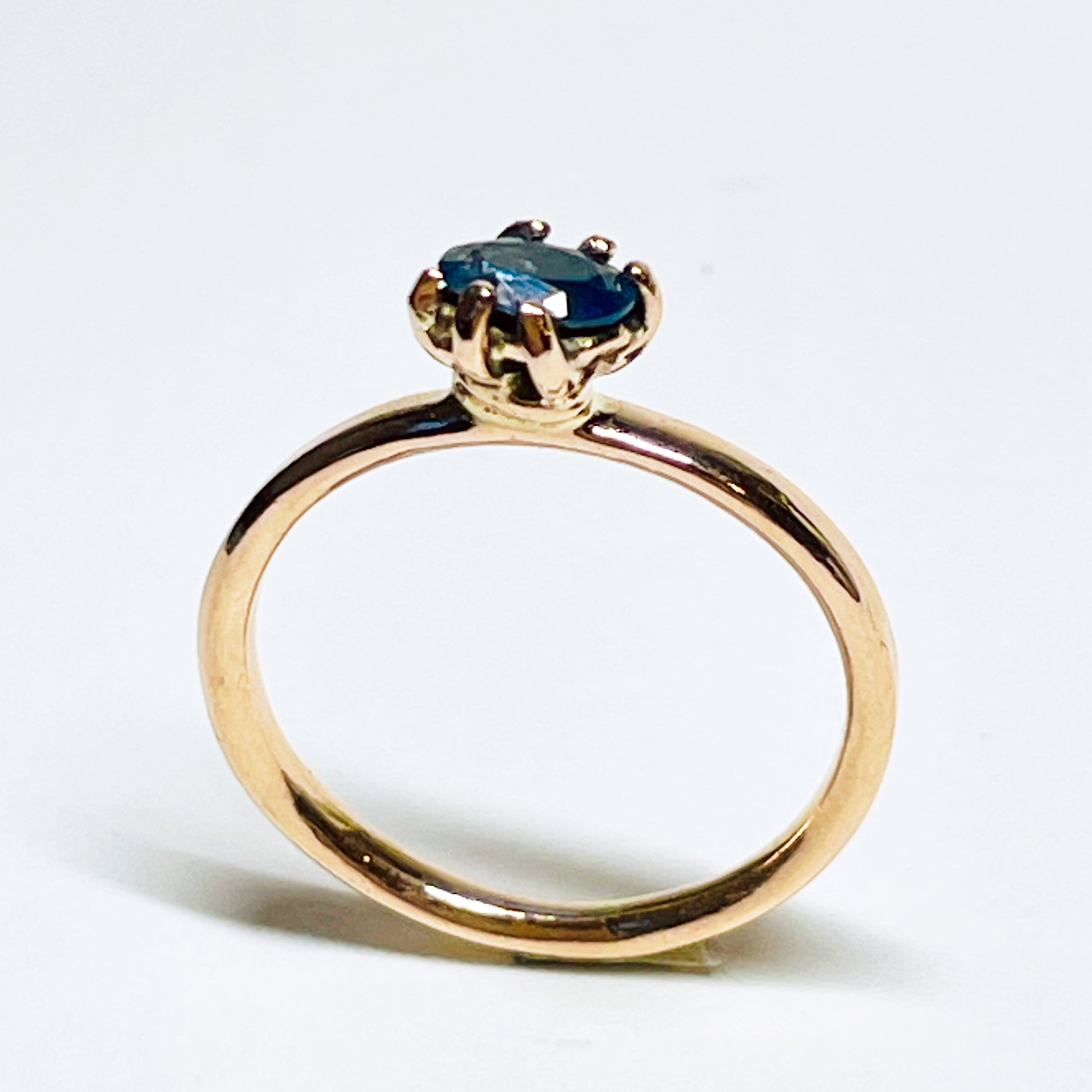Expanded Skies Wild Pool Blue Sapphire Engagement Ring