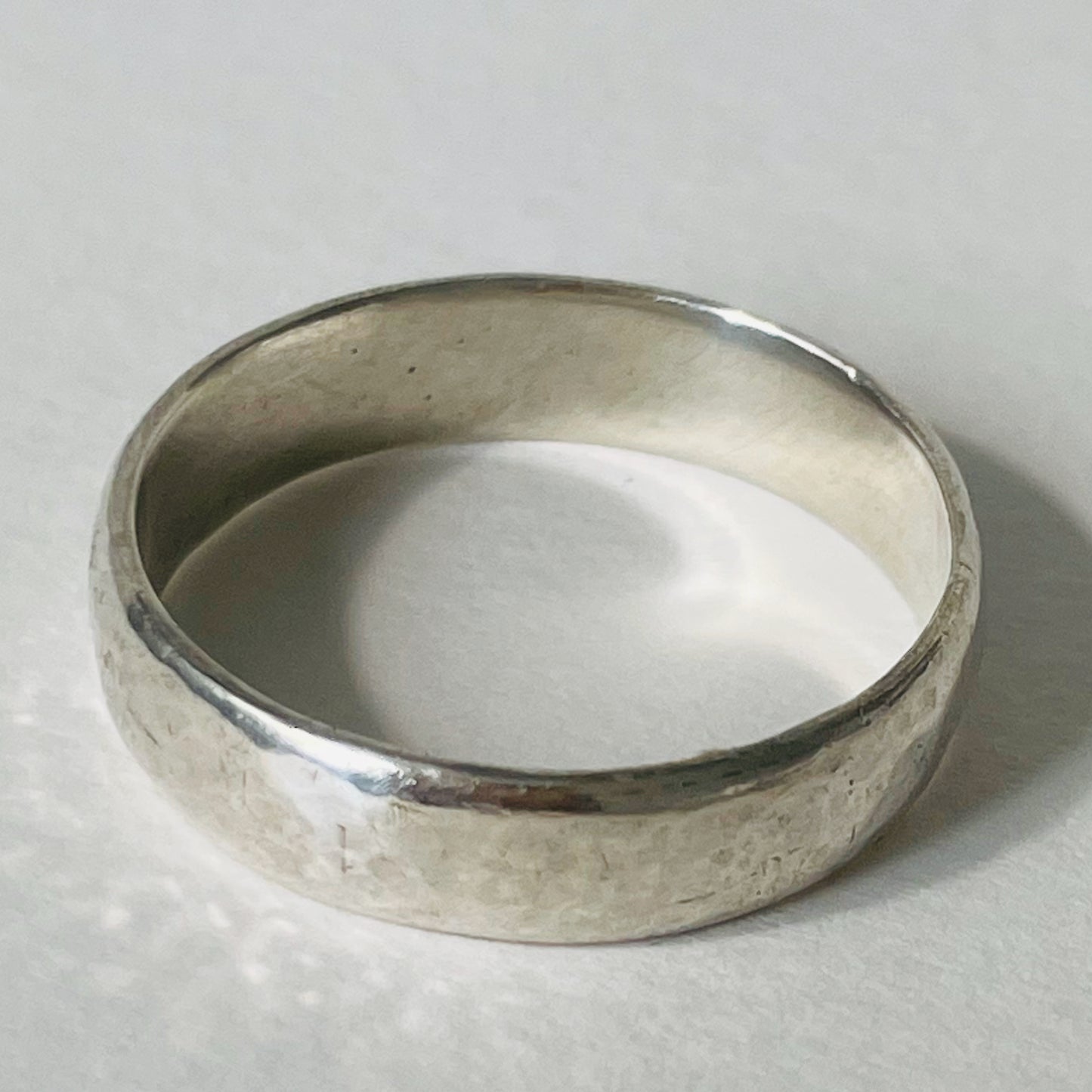 Dartmoor Wide Hammered Ring